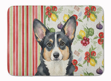 Load image into Gallery viewer, Black and White Cardigan Welsh Corgi Vegetables Memory Foam Kitchen Mat