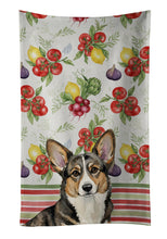 Load image into Gallery viewer, Brindle Cardigan Welsh Corgi Vegetables Kitchen Towel