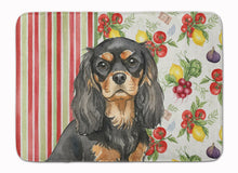 Load image into Gallery viewer, Black and Tan Cavalier Spaniel Vegetables Memory Foam Kitchen Mat