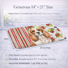 Load image into Gallery viewer, Blenheim Cavalier Spaniel Vegetables Dish Drying Mat