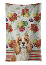 Load image into Gallery viewer, Blenheim Cavalier Spaniel Vegetables Kitchen Towel
