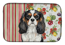 Load image into Gallery viewer, Tricolor Cavalier Spaniel Vegetables Dish Drying Mat
