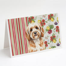 Load image into Gallery viewer, Cavapoo Vegetables Greeting Cards Pack of 8