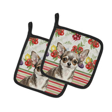Load image into Gallery viewer, Chihuahua Vegetables Pair of Pot Holders