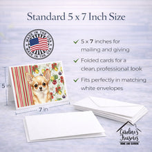 Load image into Gallery viewer, Fawn Chihuahua Vegetables Greeting Cards Pack of 8