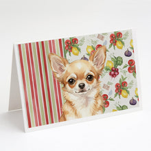 Load image into Gallery viewer, Fawn Chihuahua Vegetables Greeting Cards Pack of 8