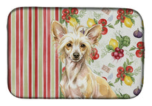 Load image into Gallery viewer, Hairless Palomino Chinese Crested Vegetables Dish Drying Mat