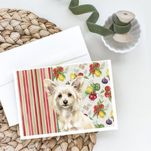 Load image into Gallery viewer, Powderpuff Chinese Crested Vegetables Greeting Cards Pack of 8