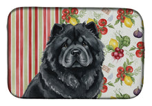 Load image into Gallery viewer, Black Chow Chow Vegetables Dish Drying Mat