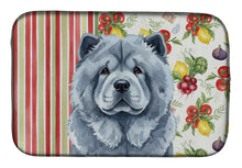 Load image into Gallery viewer, Blue Chow Chow Vegetables Dish Drying Mat