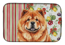 Load image into Gallery viewer, Red Chow Chow Vegetables Dish Drying Mat