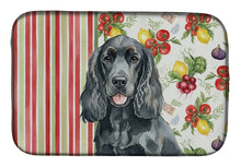 Load image into Gallery viewer, Black Cocker Spaniel Vegetables Dish Drying Mat