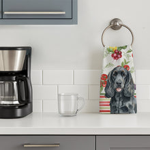 Load image into Gallery viewer, Black Cocker Spaniel Vegetables Kitchen Towel