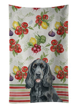 Load image into Gallery viewer, Black Cocker Spaniel Vegetables Kitchen Towel
