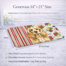Load image into Gallery viewer, Buff Cocker Spaniel Vegetables Dish Drying Mat