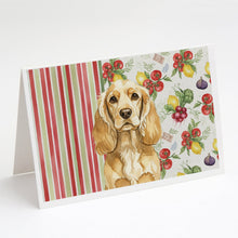 Load image into Gallery viewer, Buff Cocker Spaniel Vegetables Greeting Cards Pack of 8