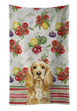 Load image into Gallery viewer, Buff Cocker Spaniel Vegetables Kitchen Towel