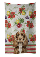 Load image into Gallery viewer, Chocolate Cocker Spaniel Vegetables Kitchen Towel