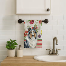 Load image into Gallery viewer, Blue Merle Collie Vegetables Kitchen Towel