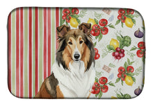 Load image into Gallery viewer, Sable Collie Vegetables Dish Drying Mat