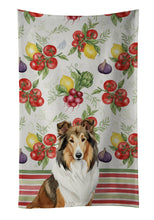 Load image into Gallery viewer, Sable Collie Vegetables Kitchen Towel