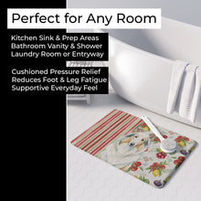 Load image into Gallery viewer, White Collie Vegetables Memory Foam Kitchen Mat
