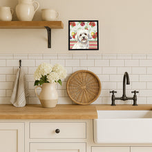 Load image into Gallery viewer, Coton de Tulear Vegetables Framed Metal Print