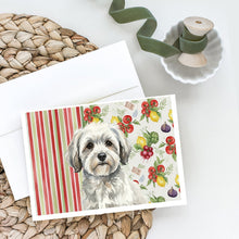 Load image into Gallery viewer, White with Gray Coton de Tulear Vegetables Greeting Cards Pack of 8