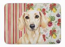 Load image into Gallery viewer, Cream Dachshund Vegetables Memory Foam Kitchen Mat