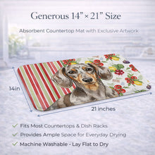 Load image into Gallery viewer, Dapple Dachshund Vegetables Dish Drying Mat