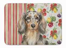 Load image into Gallery viewer, Longhaired Dapple Dachshund Vegetables Memory Foam Kitchen Mat