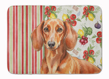 Load image into Gallery viewer, Red Brown Dachshund Vegetables Memory Foam Kitchen Mat