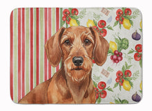 Load image into Gallery viewer, Wirehaired Red Dachshund Vegetables Memory Foam Kitchen Mat