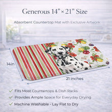 Load image into Gallery viewer, Dalmatian Vegetables Dish Drying Mat