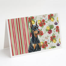 Load image into Gallery viewer, Doberman Pinscher Vegetables Greeting Cards Pack of 8