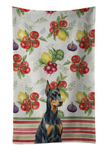 Load image into Gallery viewer, Doberman Pinscher Vegetables Kitchen Towel