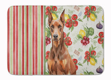 Load image into Gallery viewer, Red Doberman Pinscher Vegetables Memory Foam Kitchen Mat