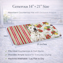 Load image into Gallery viewer, Dogo Argentino Vegetables Dish Drying Mat