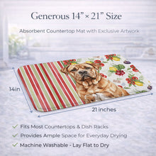 Load image into Gallery viewer, Dogue de Bordeaux Vegetables Dish Drying Mat