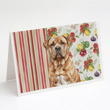 Load image into Gallery viewer, Dogue de Bordeaux Vegetables Greeting Cards Pack of 8