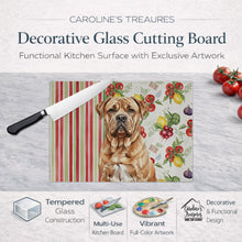 Load image into Gallery viewer, Dogue de Bordeaux Vegetables Glass Cutting Board