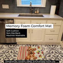 Load image into Gallery viewer, Mahogany Dogue de Bordeaux Vegetables Memory Foam Kitchen Mat