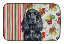 Load image into Gallery viewer, Black English Cocker Spaniel Vegetables Dish Drying Mat