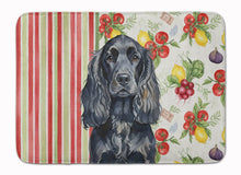 Load image into Gallery viewer, Black English Cocker Spaniel Vegetables Memory Foam Kitchen Mat