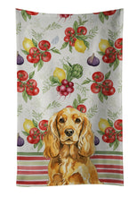 Load image into Gallery viewer, Golden English Cocker Spaniel Vegetables Kitchen Towel
