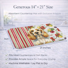 Load image into Gallery viewer, Lemon Roan English Cocker Spaniel Vegetables Dish Drying Mat