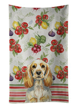 Load image into Gallery viewer, Lemon Roan English Cocker Spaniel Vegetables Kitchen Towel