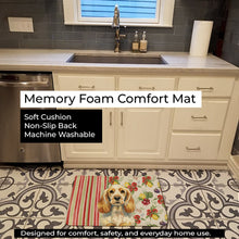 Load image into Gallery viewer, Lemon Roan English Cocker Spaniel Vegetables Memory Foam Kitchen Mat