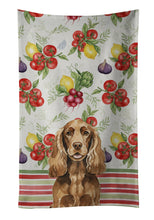 Load image into Gallery viewer, Liver English Cocker Spaniel Vegetables Kitchen Towel