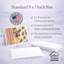 Load image into Gallery viewer, Fawn English Mastiff Vegetables Greeting Cards Pack of 8